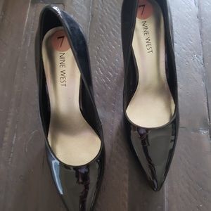 Womens Nine West Black Heels